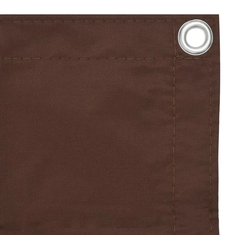 Écran de balcon Marron 120x600 cm Tissu Oxford - 3