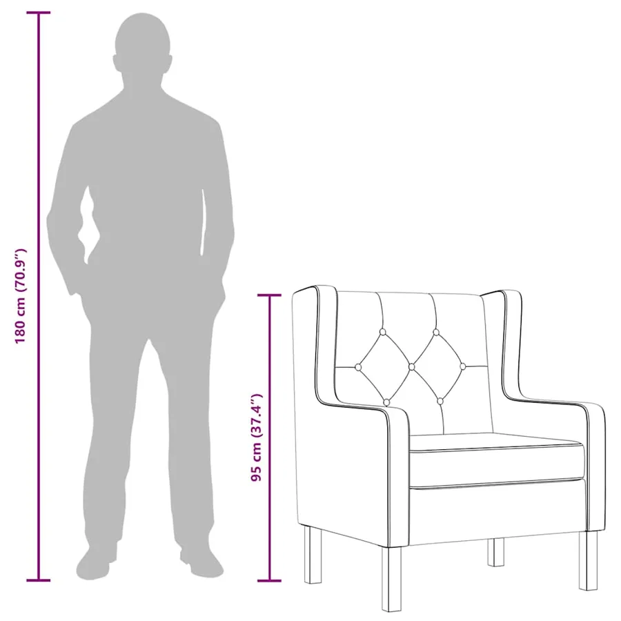 Fauteuil gris tissu - 10