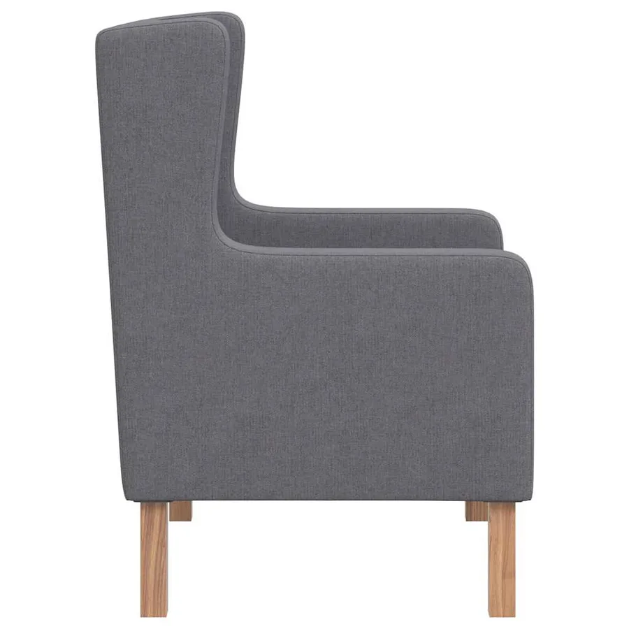 Fauteuil gris tissu - 5