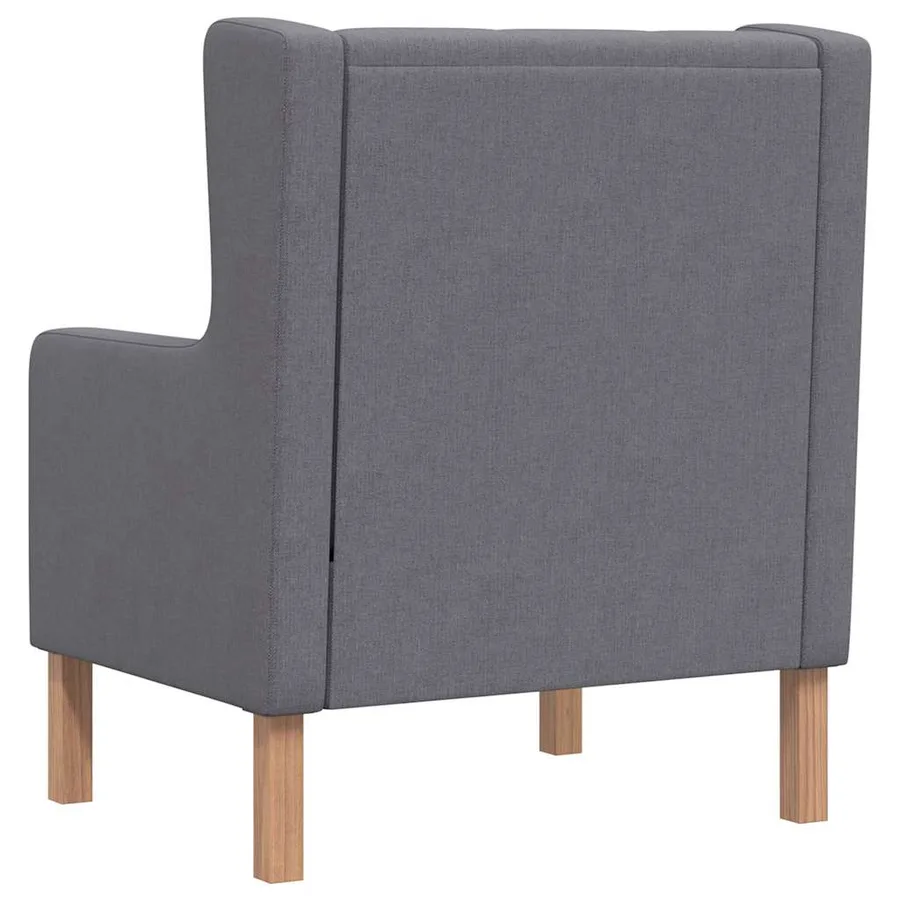Fauteuil gris tissu - 6