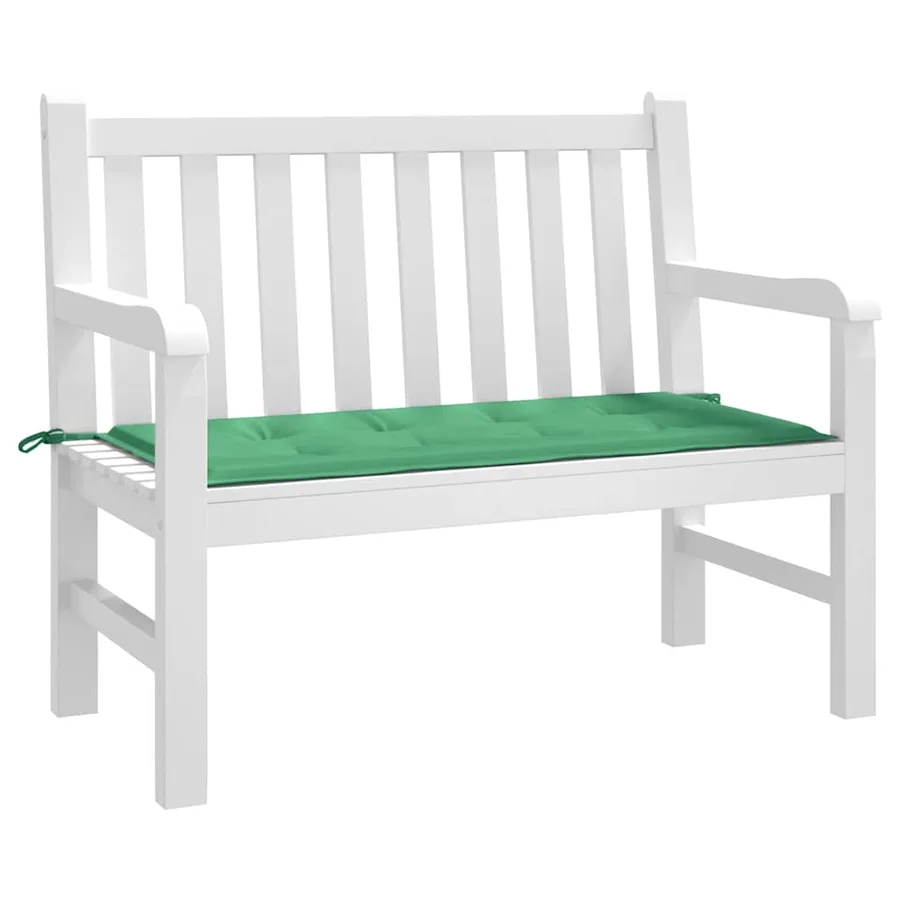 Coussin de banc de jardin vert 100x50x3 cm tissu oxford - 3