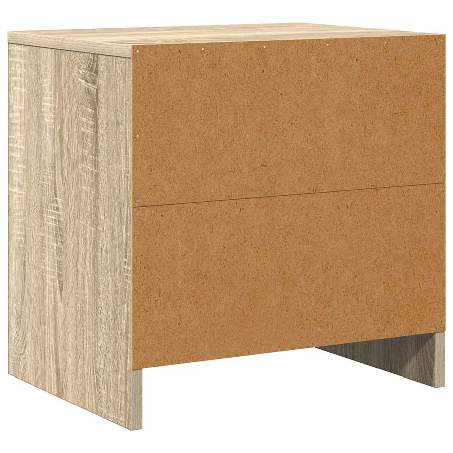 Tables de chevet 2 pcs chêne sonoma bois d'ingénierie - 9