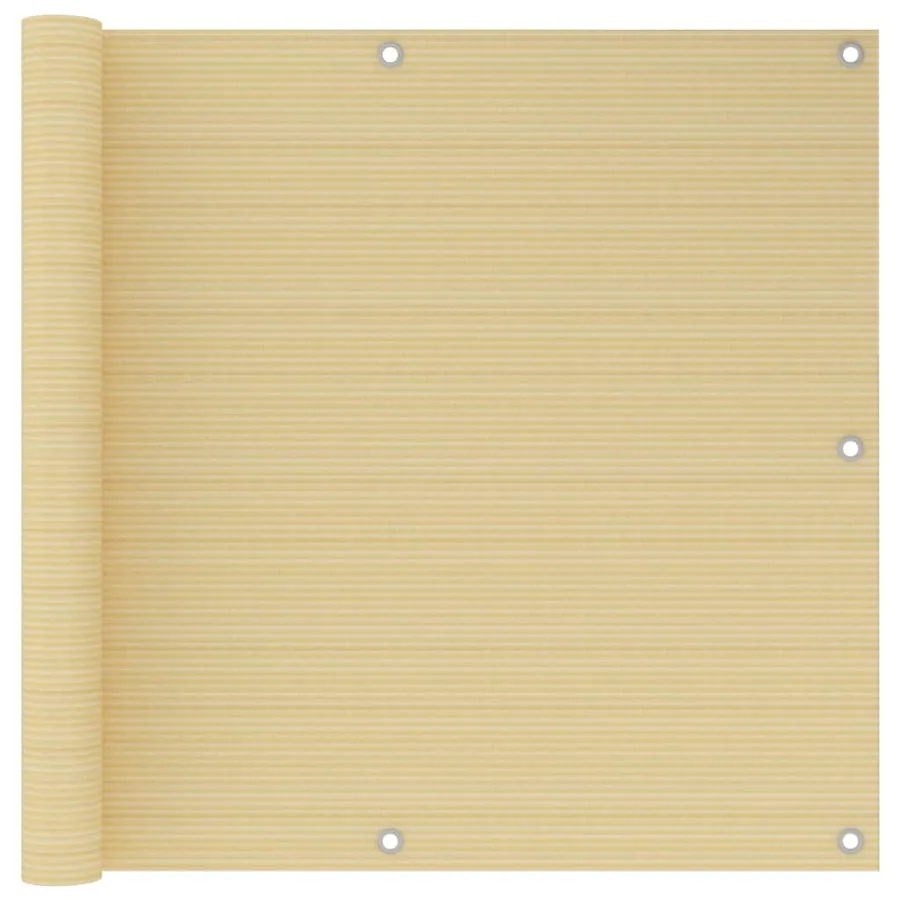Écran de balcon Beige 90x300 cm PEHD