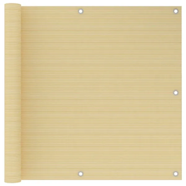 Écran de balcon Beige 90x300 cm PEHD