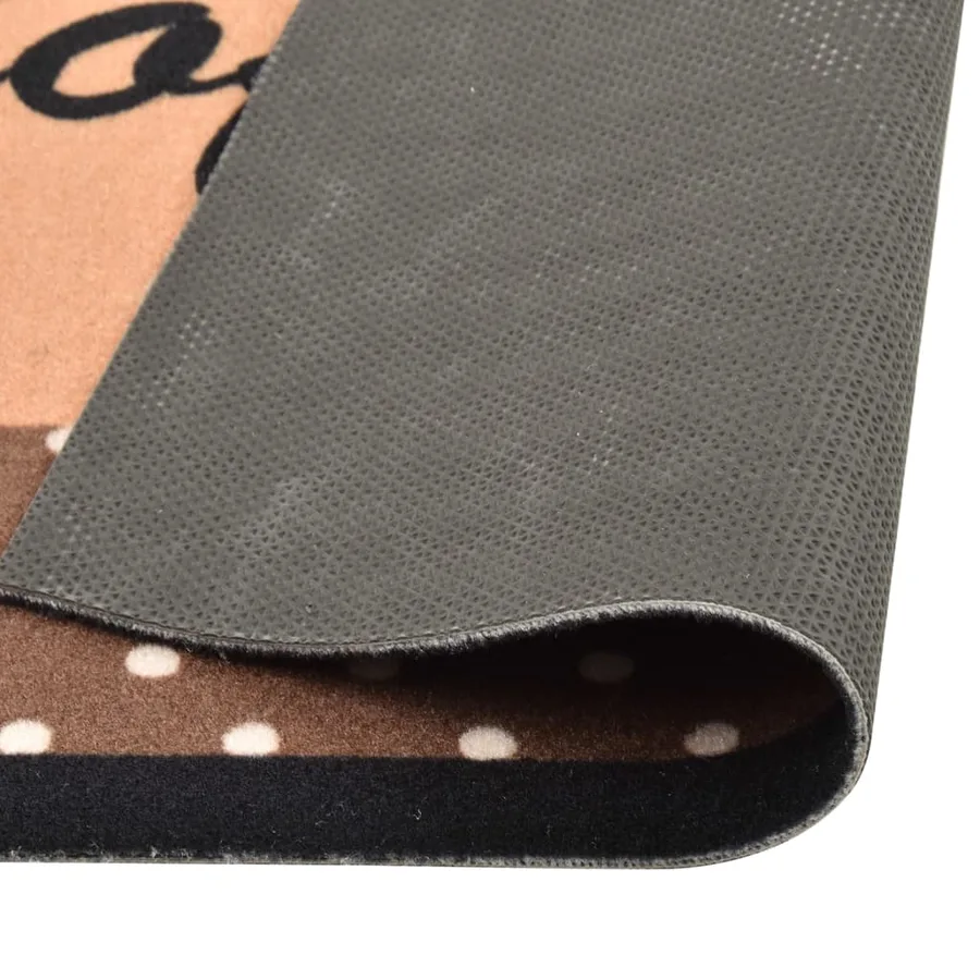 Tapis de sol de cuisine lavable Marron café 45x150 cm - 3