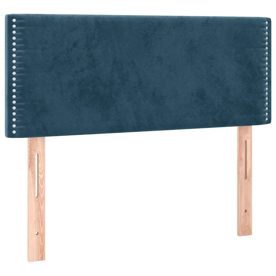 Sommier à lattes de lit avec matelas LED Bleu foncé 100x200 cm - 7