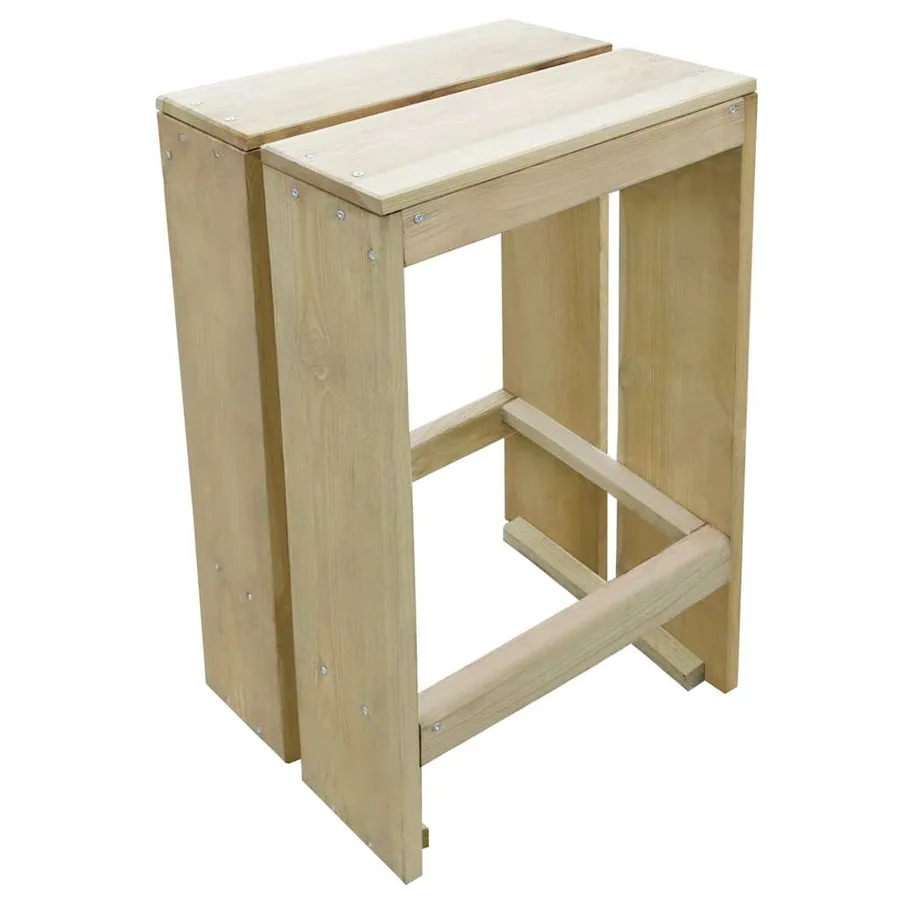Meubles de bar de jardin 3 pcs Bois de pin imprégné - 4