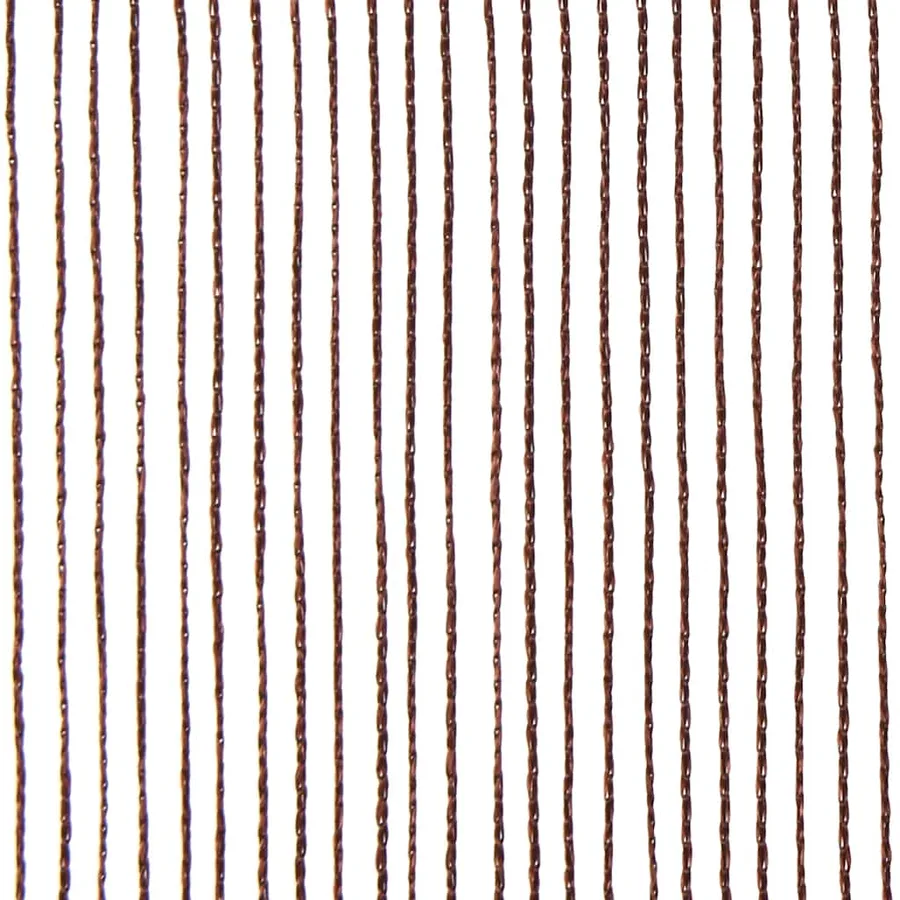 Rideau en fils 2 pcs 100 x 250 cm Marron - 8