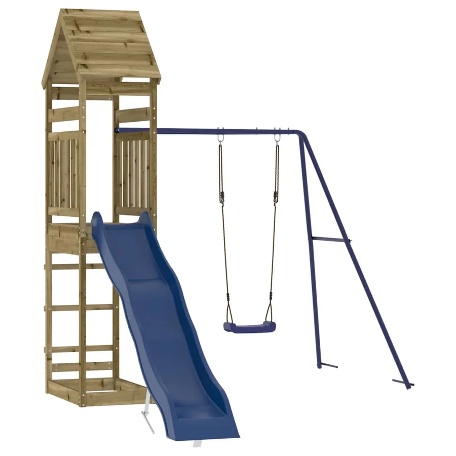 Aire de jeux d'extérieur bois de pin imprégné - 3