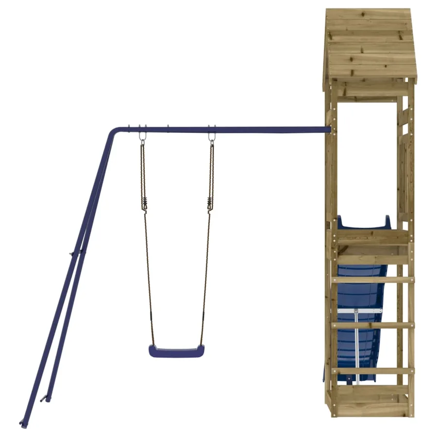 Aire de jeux d'extérieur bois de pin imprégné - 4
