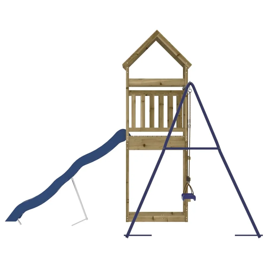 Aire de jeux d'extérieur bois de pin imprégné - 6