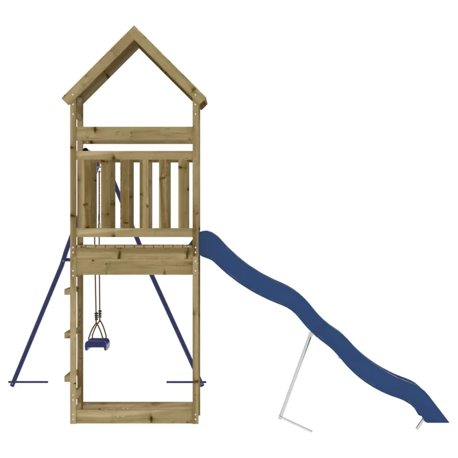 Aire de jeux d'extérieur bois de pin imprégné - 7