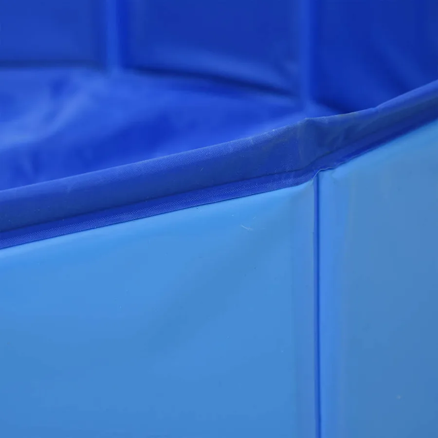 Piscine pliable pour chiens Bleu 80x20 cm PVC - 6
