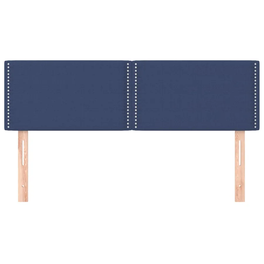 Têtes de lit Bleu 144x5x78/88 cm Tissu - 3