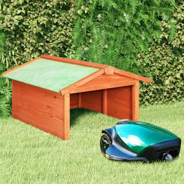 Garage de tondeuse à gazon 72x87x50 cm Bois de sapin solide