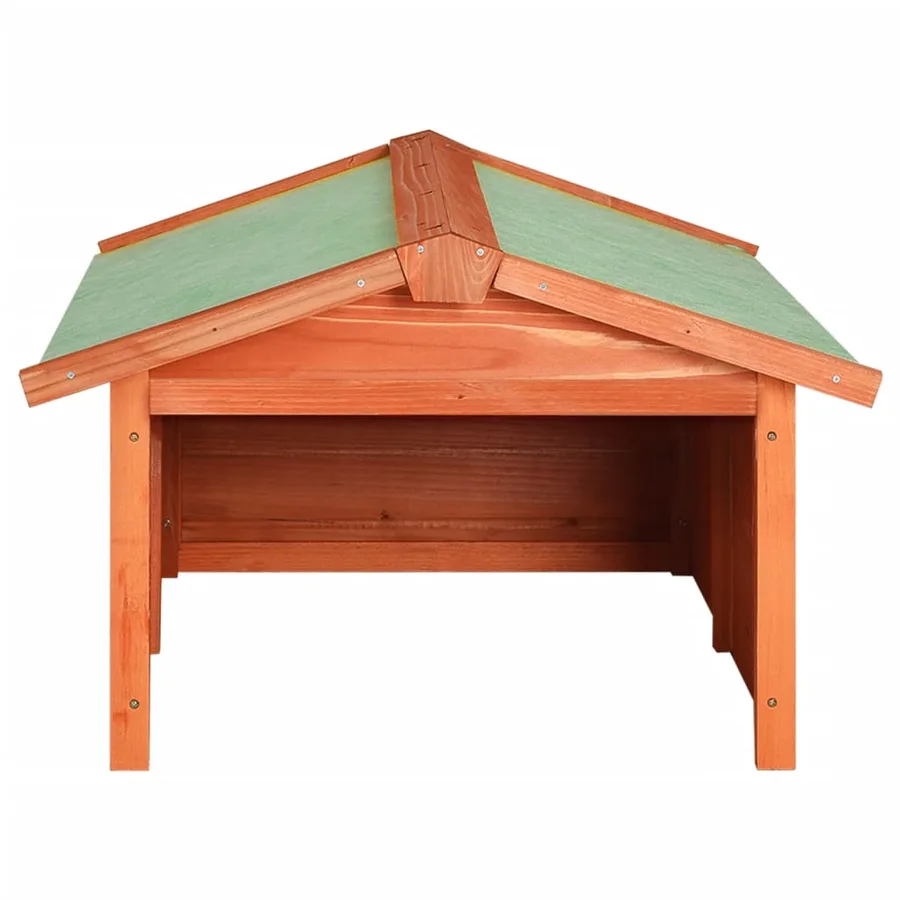 Garage de tondeuse à gazon 72x87x50 cm Bois de sapin solide - 4