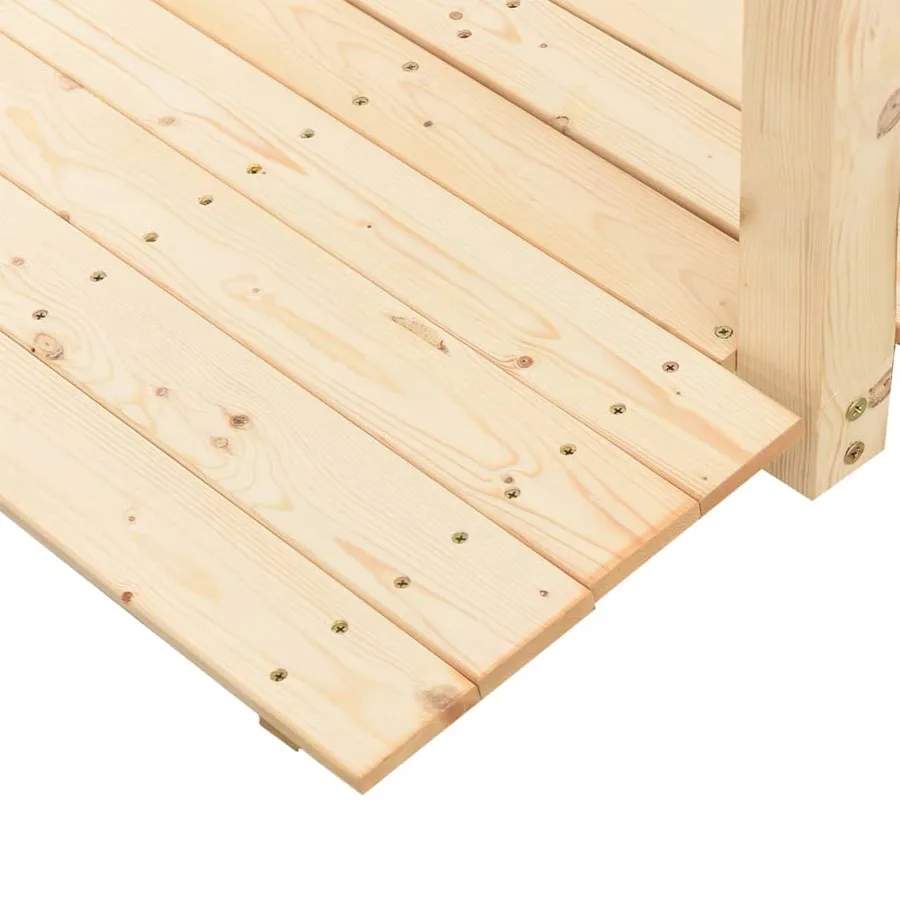 Pont de jardin avec garde-corps 150x67x56cm bois massif épicéa - 5