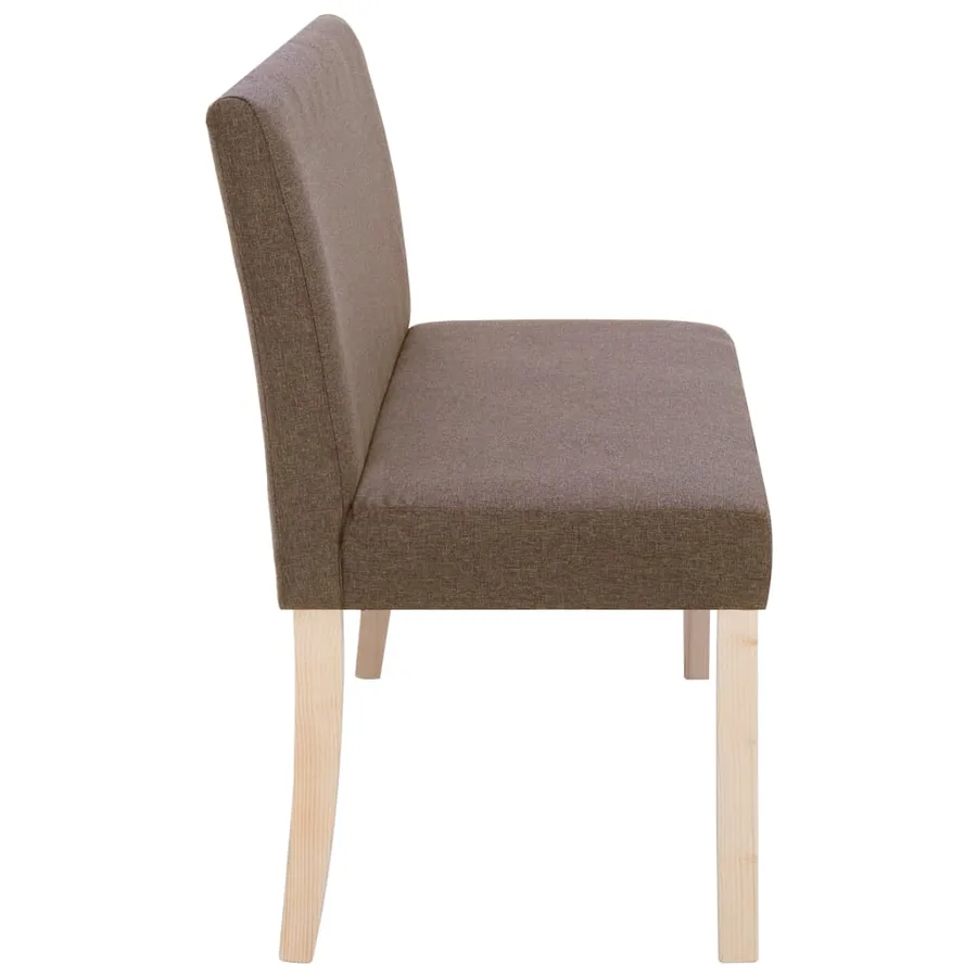 Banc 139,5 cm Marron Polyester - 4