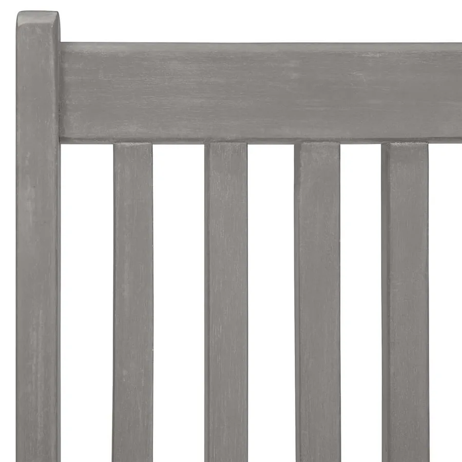 Chaises inclinables de jardin lot de 6 Gris Bois solide acacia - 8