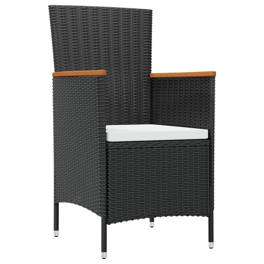 Ensemble à manger d'extérieur 7pcs avec coussins Résine tressée - 3