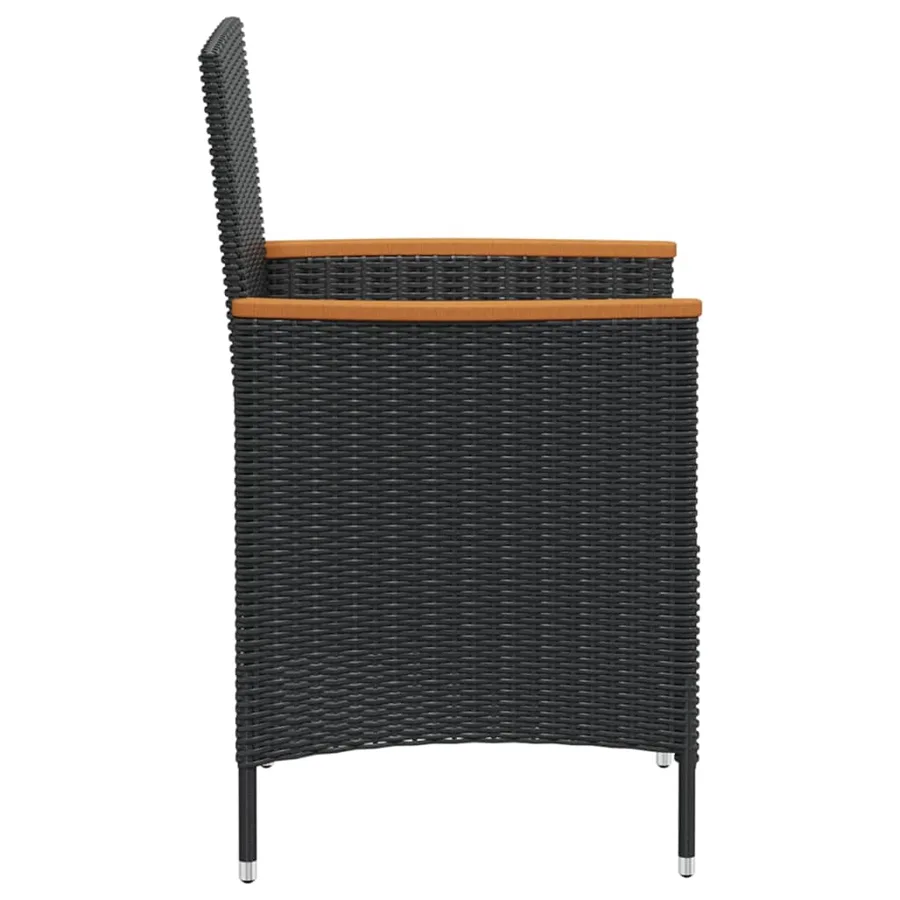 Ensemble à manger d'extérieur 7pcs avec coussins Résine tressée - 5