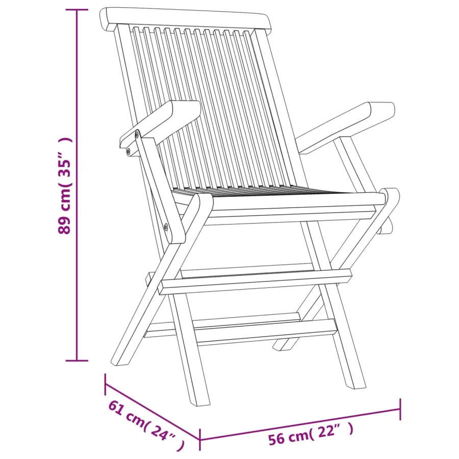 Salon de jardin 7 pcs gris bois de teck solide - 9