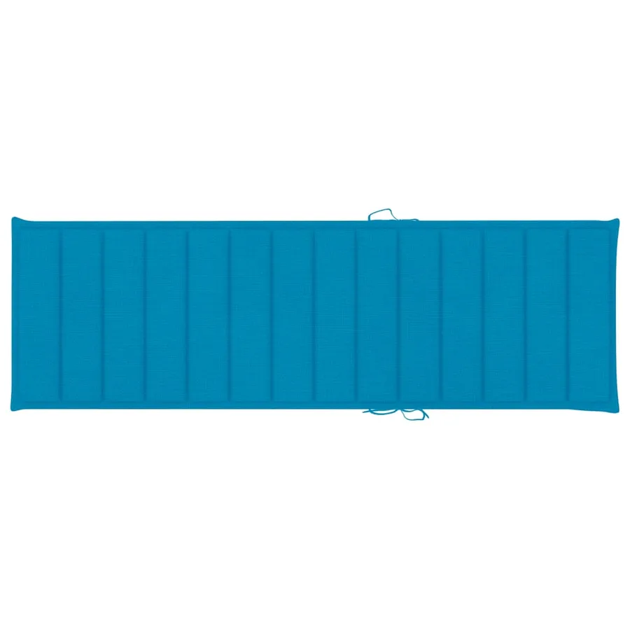 Chaise longue de jardin avec coussin Bois d'acacia solide - 15