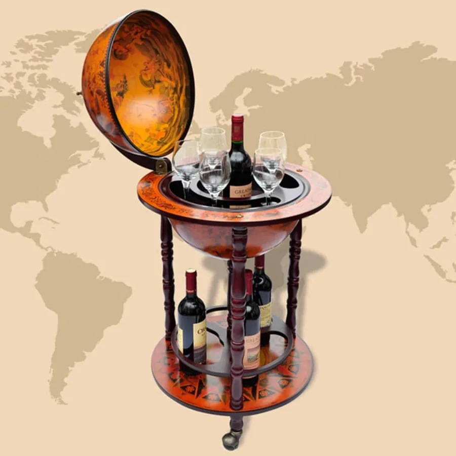 Support de vin sous forme de globe Bois d'eucalyptus - 3