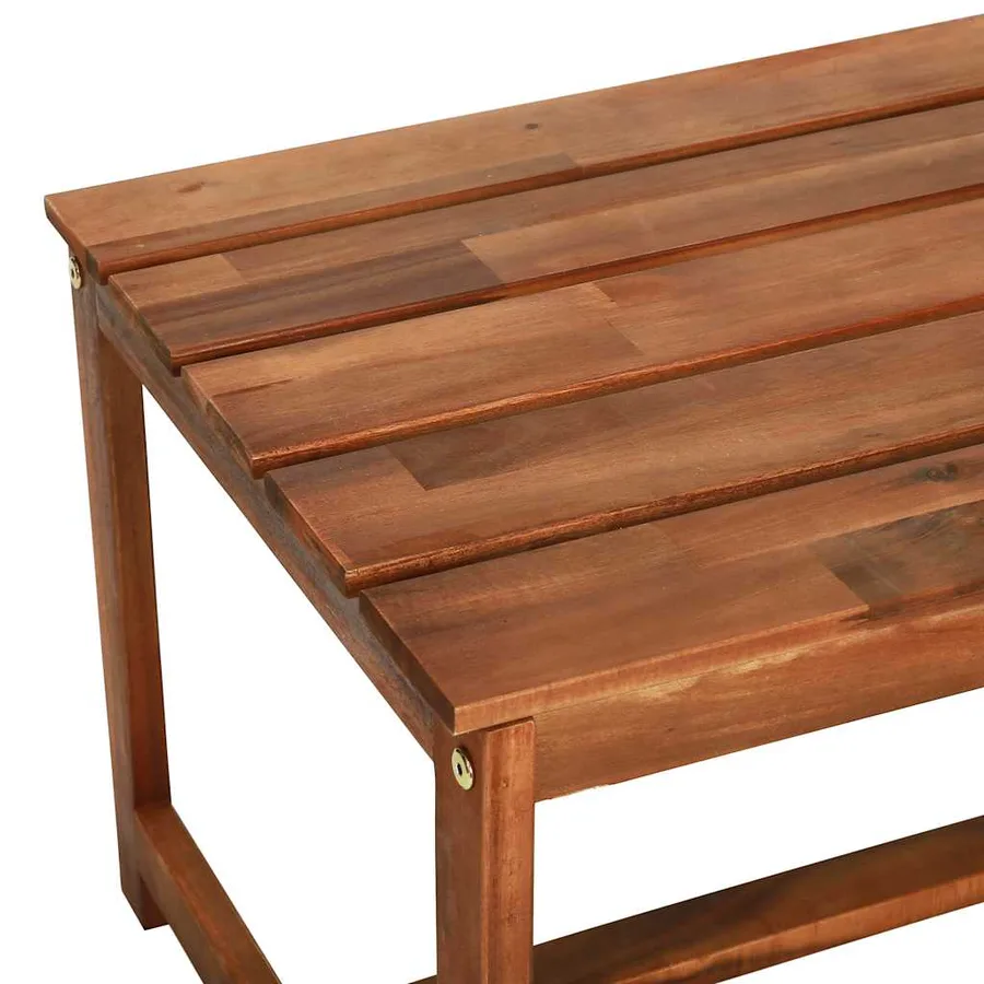 Salon de jardin 4 pcs bois d'acacia solide - 11