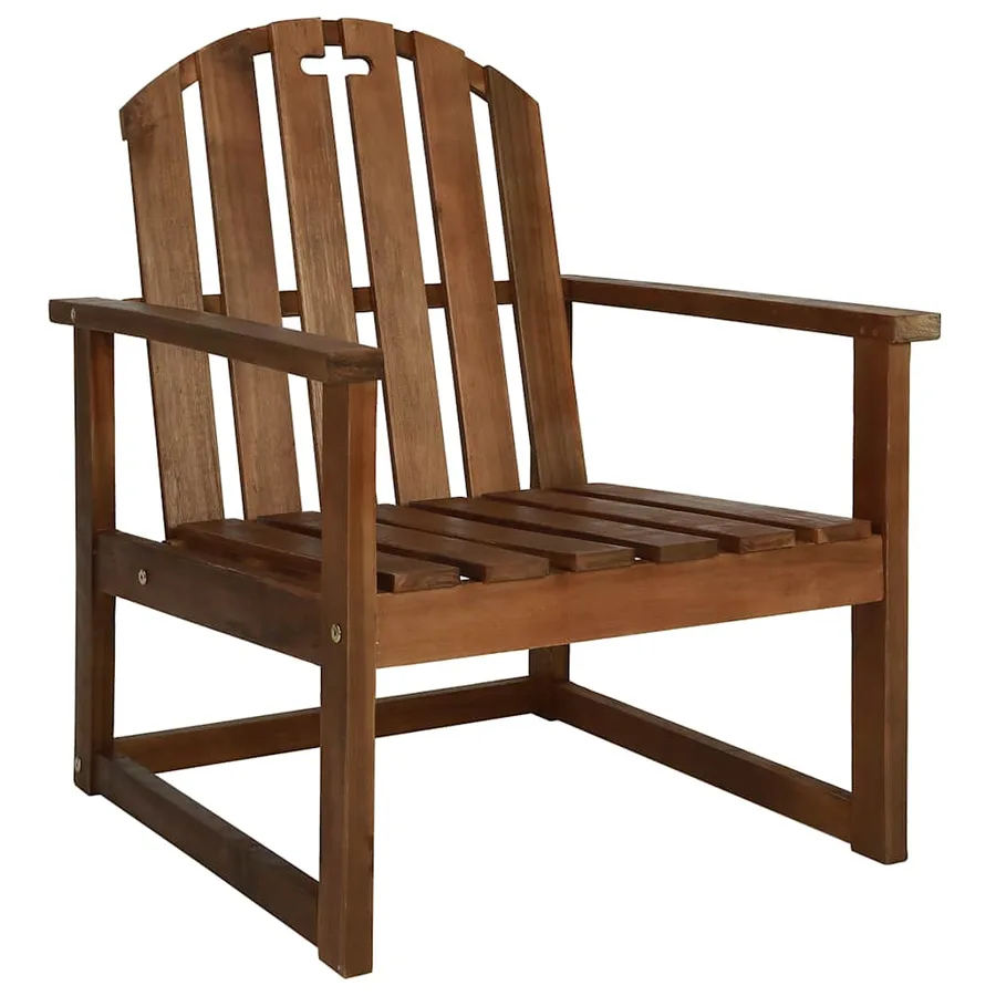 Salon de jardin 4 pcs bois d'acacia solide - 5