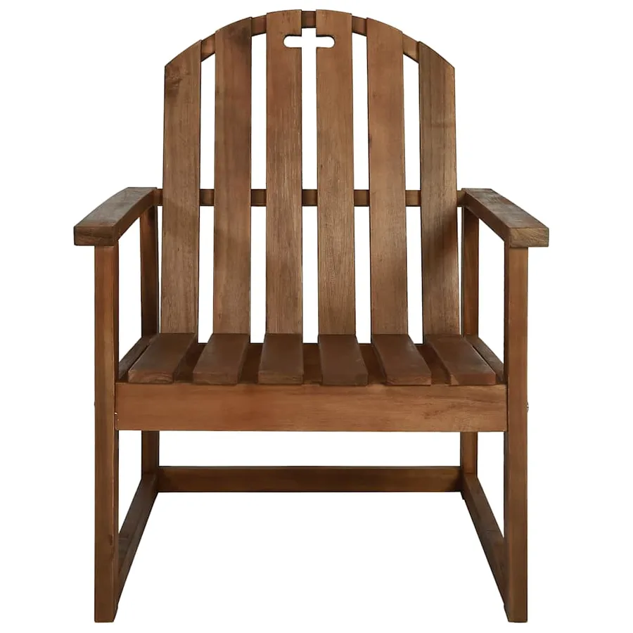 Salon de jardin 4 pcs bois d'acacia solide - 6