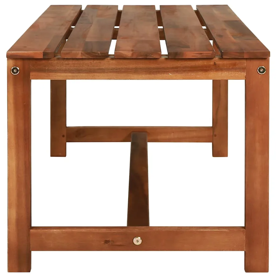 Salon de jardin 4 pcs bois d'acacia solide - 9