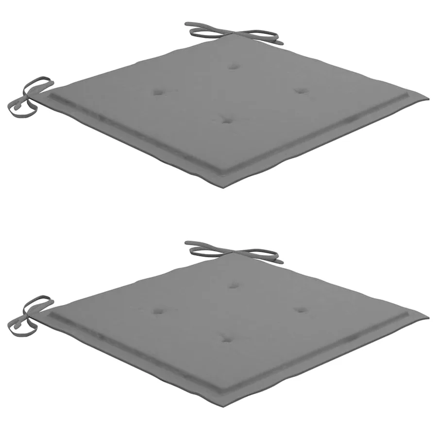 Ensemble à manger d'extérieur pliable avec coussin 3 pcs Teck - 7