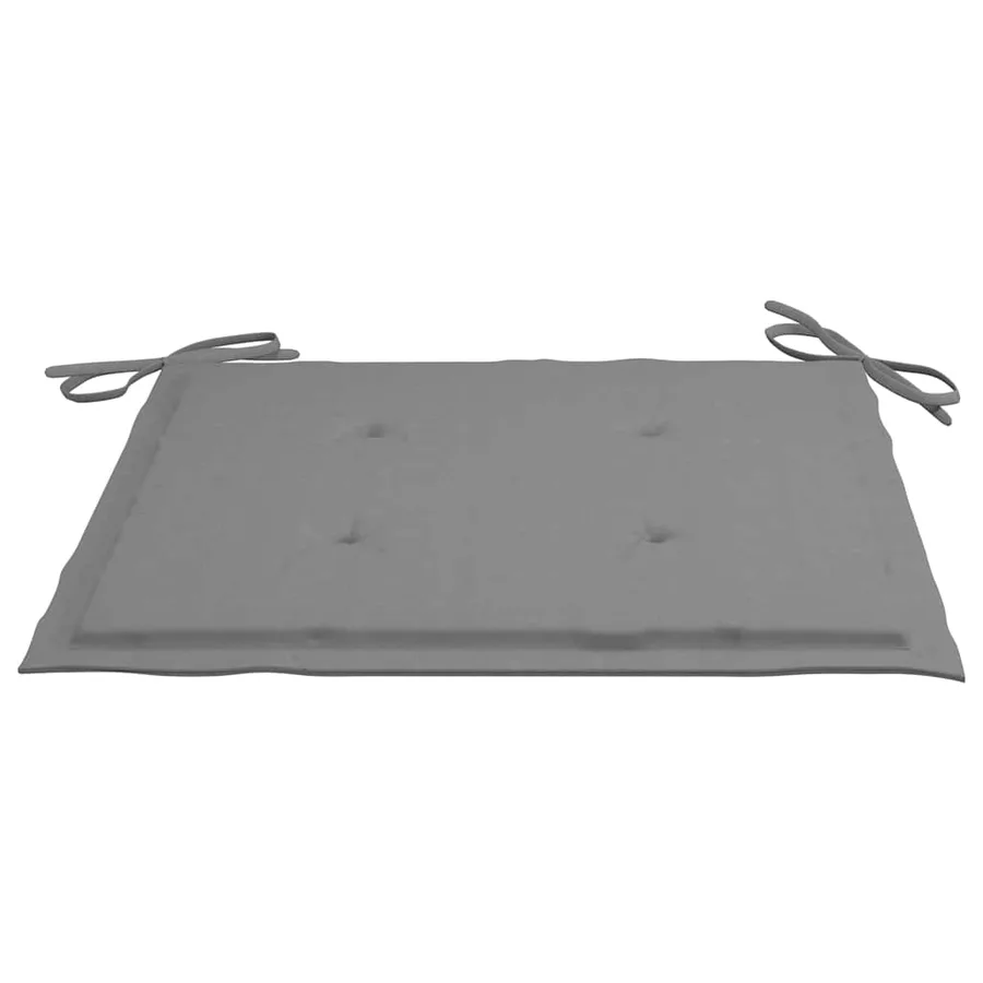 Ensemble à manger d'extérieur pliable avec coussin 3 pcs Teck - 9