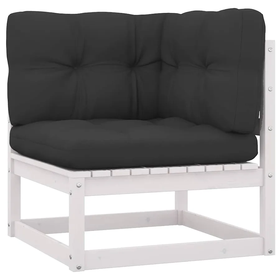 Salon de jardin 4 pcs avec coussins Bois de pin massif - 4