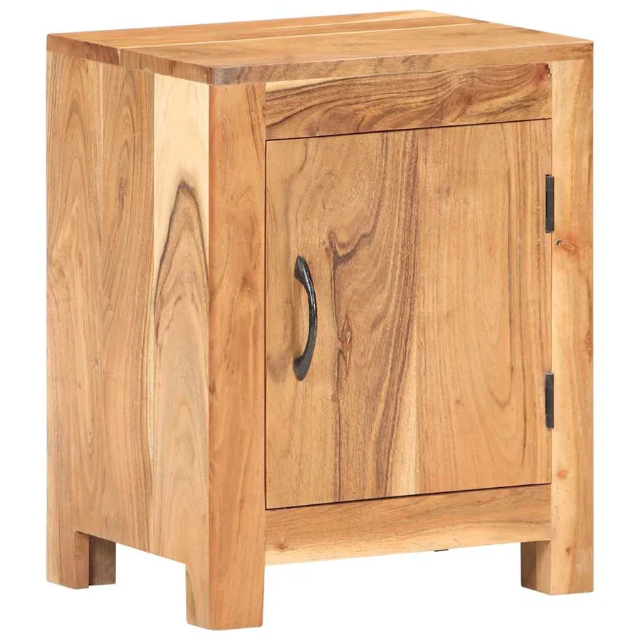 Table de chevet 40x30x50 cm Bois d'acacia massif - 10