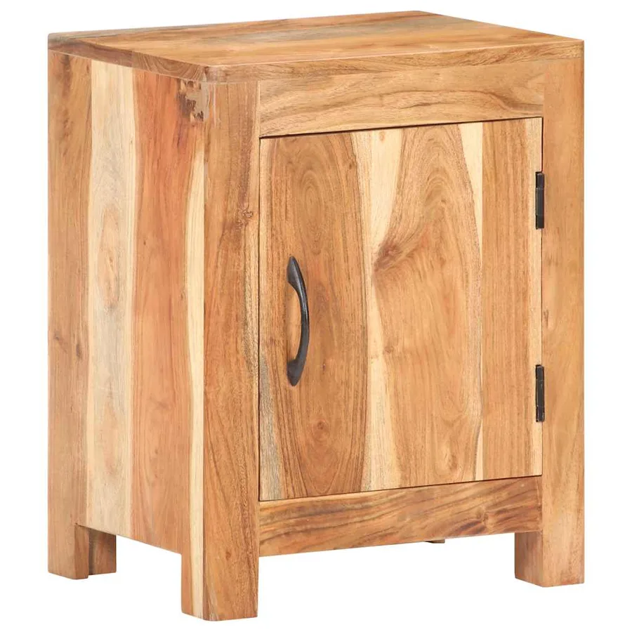 Table de chevet 40x30x50 cm Bois d'acacia massif - 11