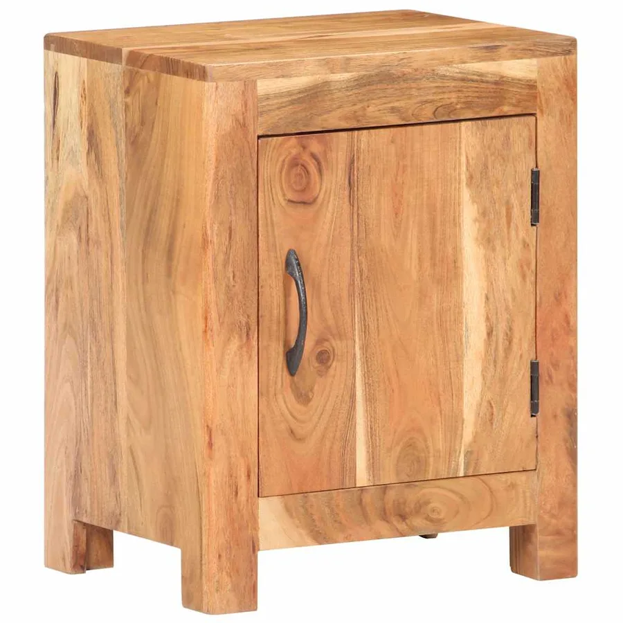 Table de chevet 40x30x50 cm Bois d'acacia massif - 12