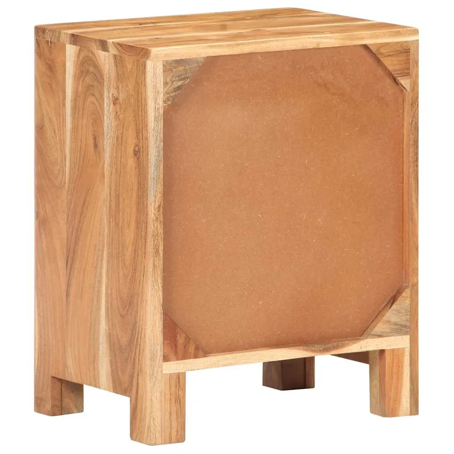 Table de chevet 40x30x50 cm Bois d'acacia massif - 4