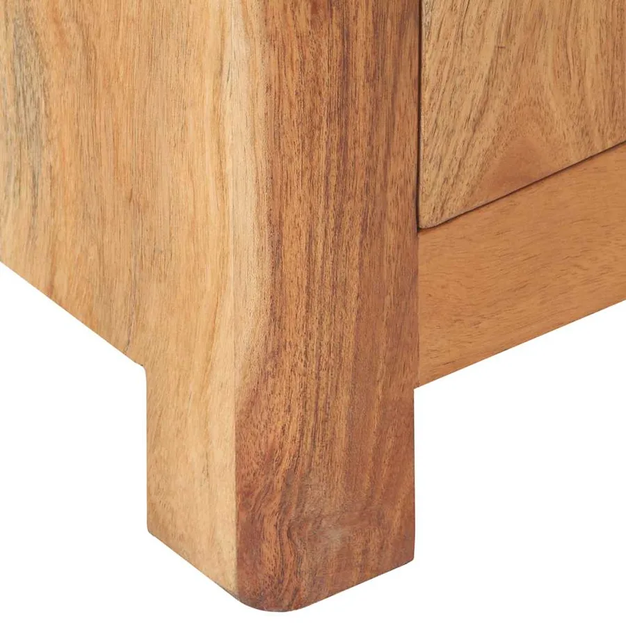 Table de chevet 40x30x50 cm Bois d'acacia massif - 7