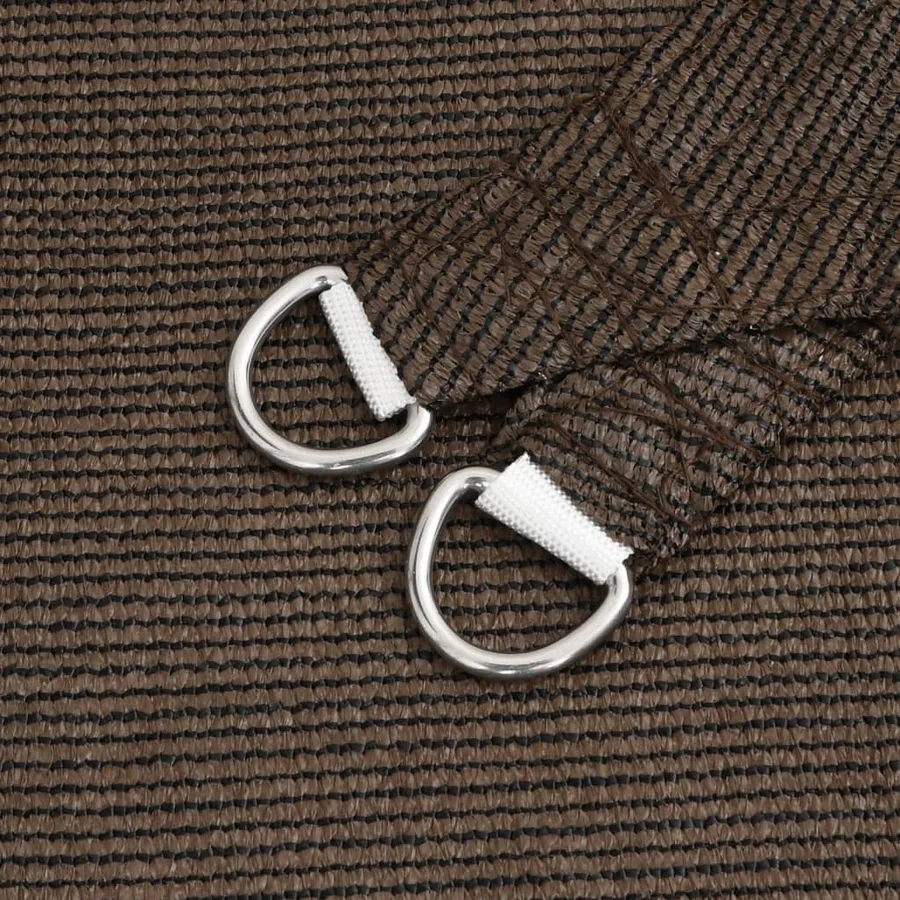 Voile d'ombrage 160 g/m² Marron 3x4,5 m PEHD - 5