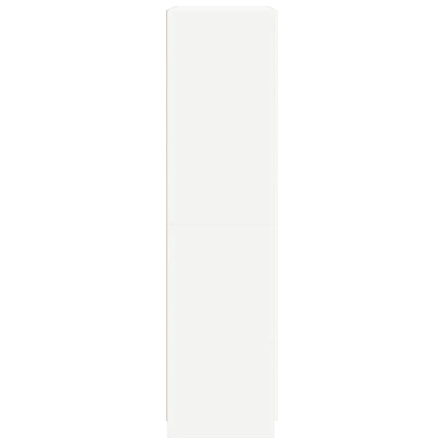Garde-robe Blanc 90x52x200 cm Bois d’ingénierie - 7