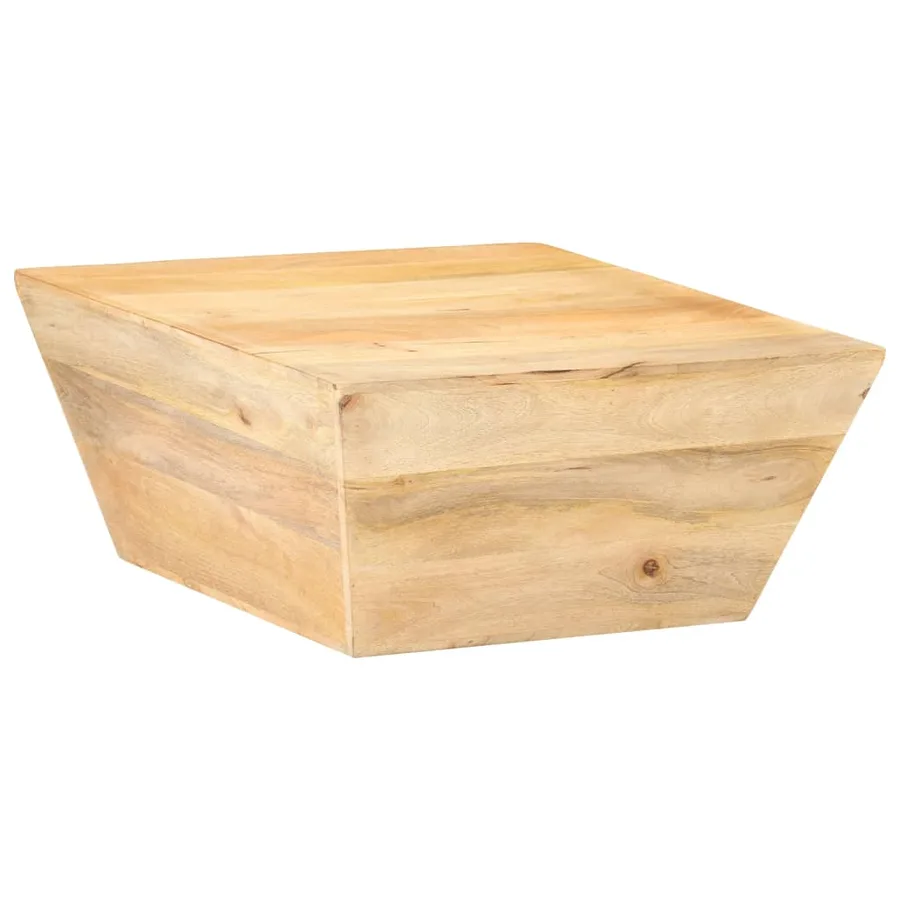 Table basse en forme de V 66x66x30 cm Bois de manguier massif - 10
