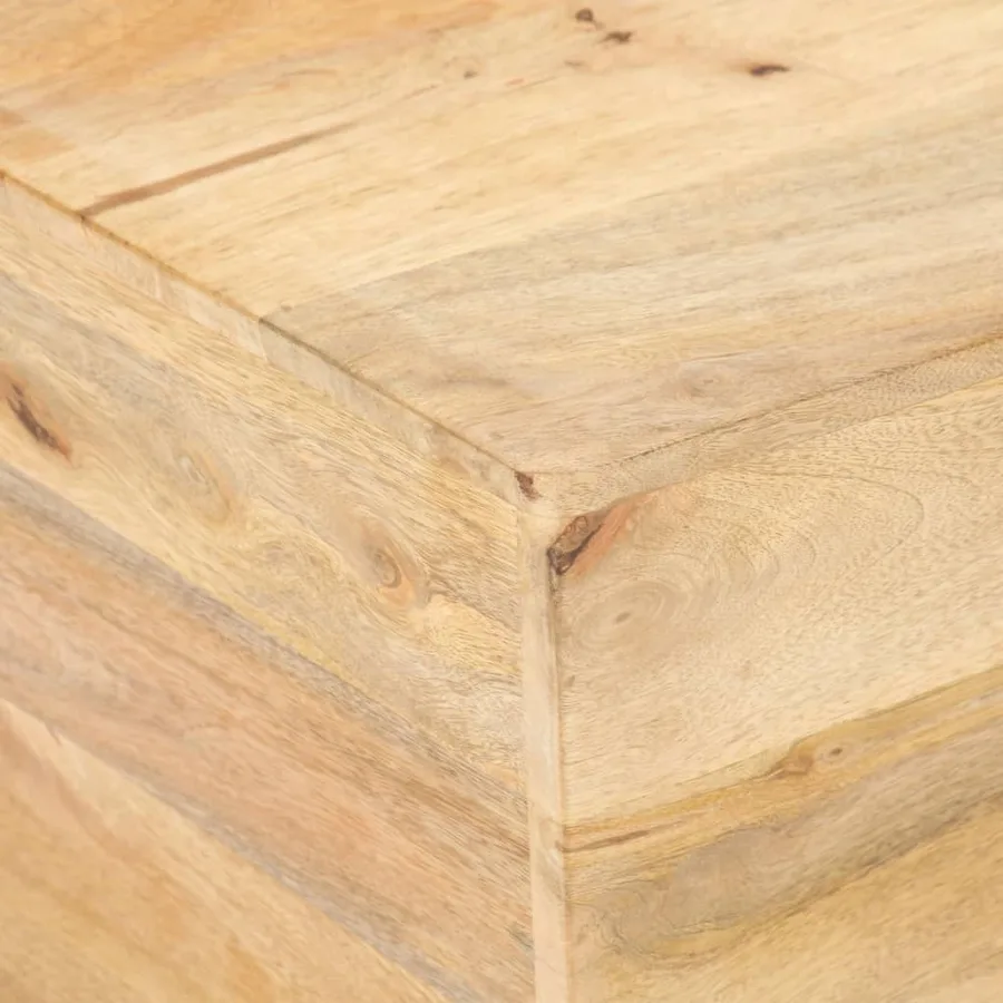 Table basse en forme de V 66x66x30 cm Bois de manguier massif - 5