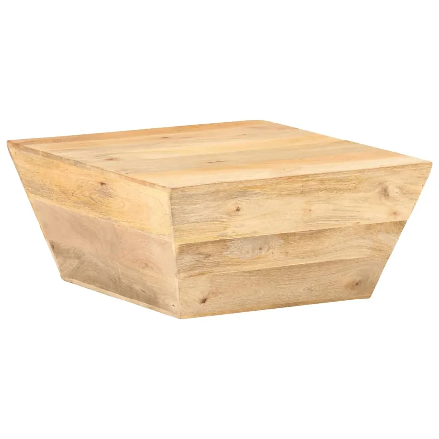 Table basse en forme de V 66x66x30 cm Bois de manguier massif - 7