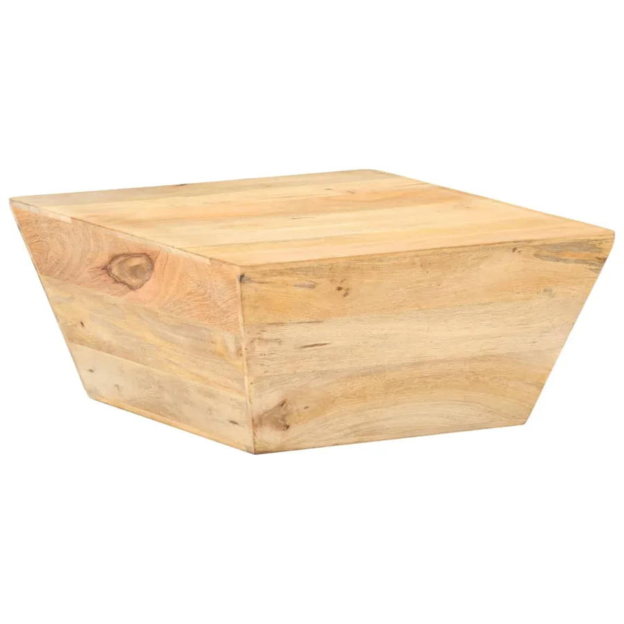 Table basse en forme de V 66x66x30 cm Bois de manguier massif - 8