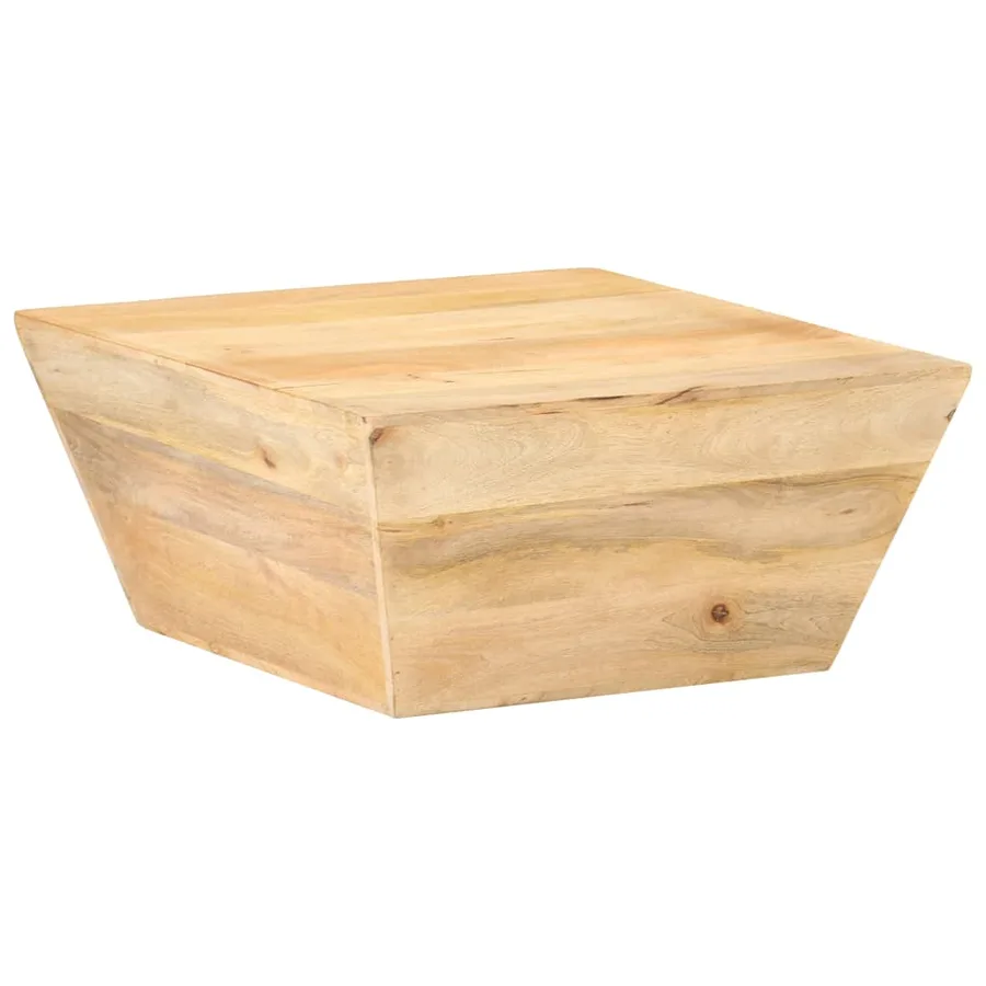 Table basse en forme de V 66x66x30 cm Bois de manguier massif - 9