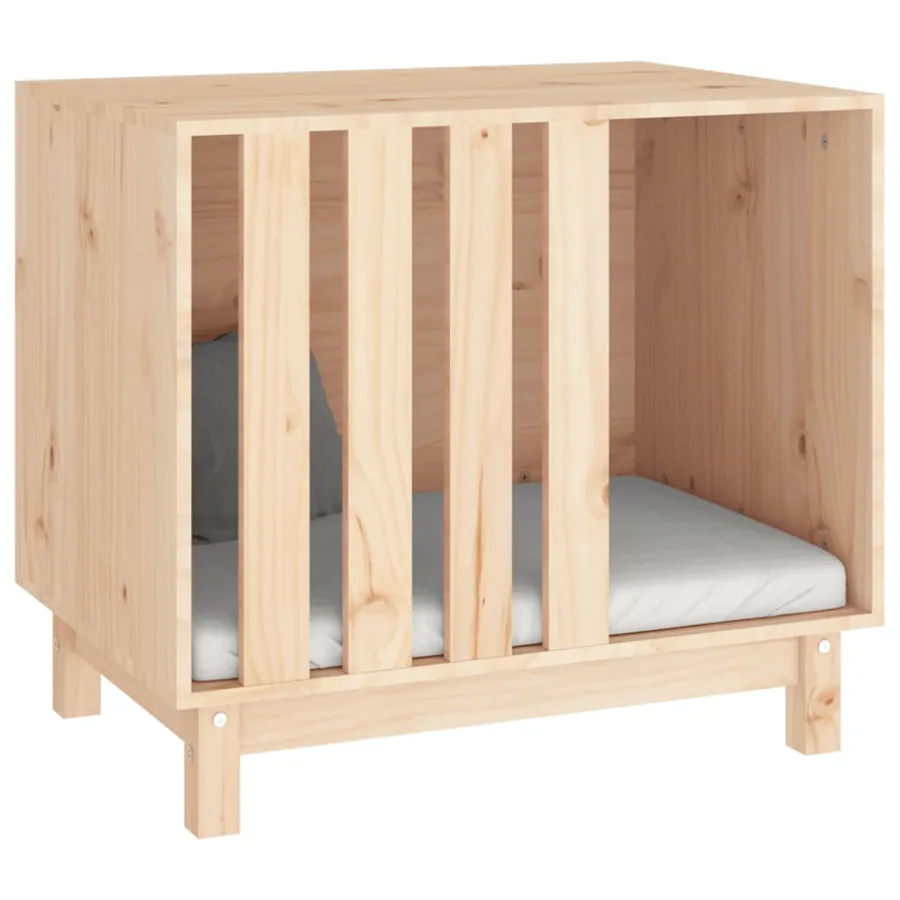 Niche pour chien 70x50x62 cm Bois de pin massif - 6
