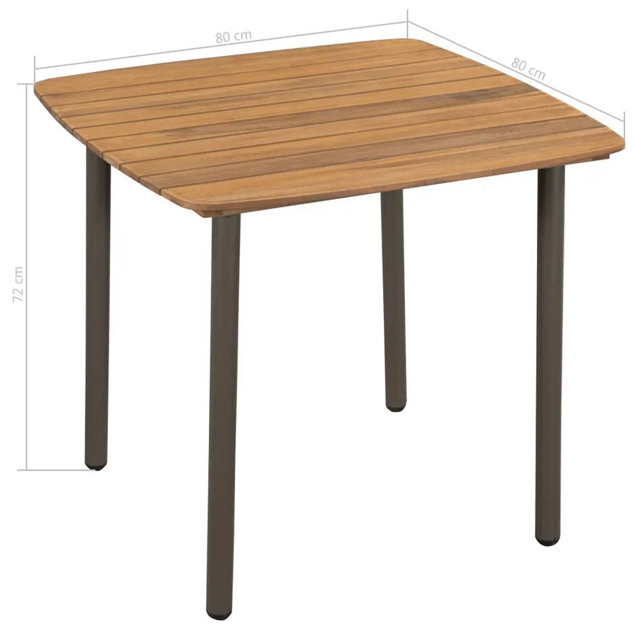 Ensemble à manger de jardin 5pcs Résine tressée Marron - 10