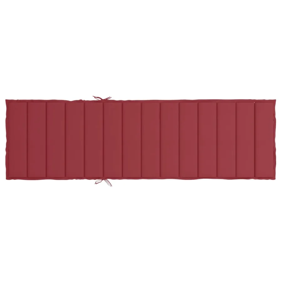 Coussin de chaise longue rouge bordeaux 200x50x3cm tissu oxford - 5